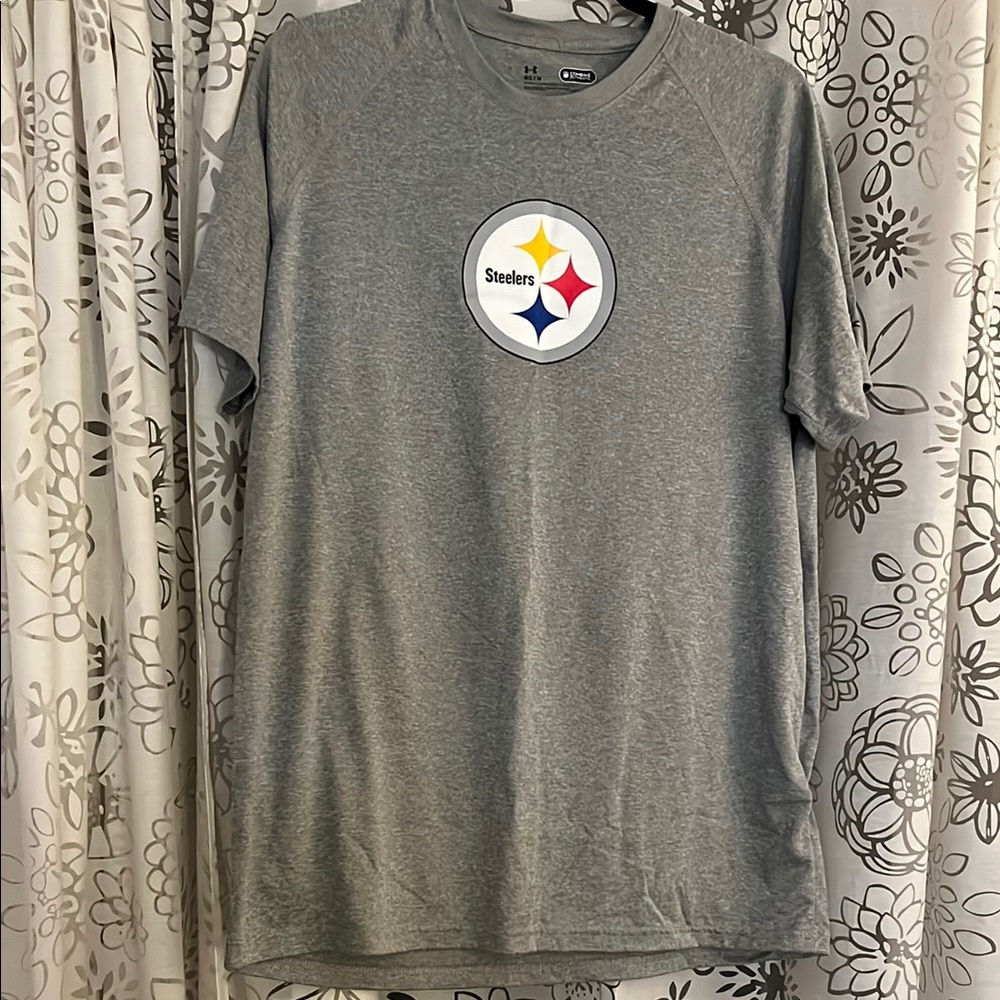Under Armour Steelers Gray T-Shirt, M